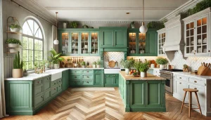 Top 20 Green Color Kitchen Cabinets Ideas